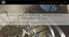 Desktop Screenshot of metallerie-francois.com